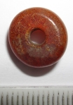 Amber bead heated or exposed to air.